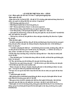 Đề thi Triết học MácLênin | Học viện báo chí và tuyên truyền