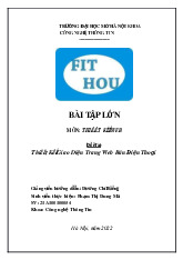 Bài tập lớn Thiết kế giao diện trang Web bán điện thoại - Công nghệ thông tin | Đại học Mở Hà Nội