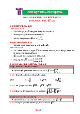 Phương Pháp Giải Toán 9 Bài Căn Bậc Hai Có Lời Giải