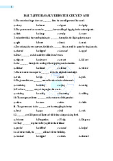 Bài tập Phrasal Verbs thi chuyên Anh