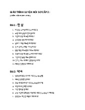 [BÀI TẬP] LUYỆN NÓI SƠ CẤP 2 - NN HÀN | Trường đại học Hải Phòng