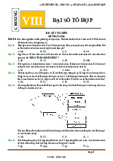 Đề kiểm tra theo bài học chủ đề đại số tổ hợp