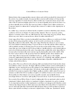 Context Effects on Consumer Choice