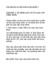 Tài liệu ôn tập Chương 2 môn Chủ nghĩa xã hội khoa học | Đại Học Hà Nội