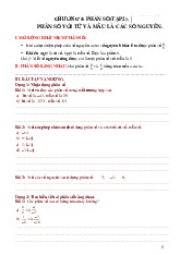 Chương 5: Phân số | Ôn tập môn toán 6