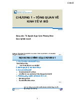 silde bài giảng chương 1 : Tổng quan về kinh tế vĩ mô