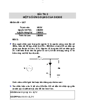 Bài 3 Một số ứng dụng của Diode - Vật lí bán dẫn | Trường Đại học Bách khoa Thành phố Hồ Chí Minh