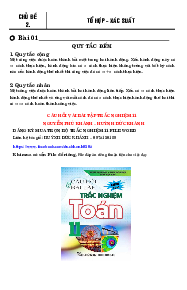 Bài tập trắc nghiệm tổ hợp và xác suất có lời giải chi tiết – Nguyễn Phú Khánh, Huỳnh Đức Khánh