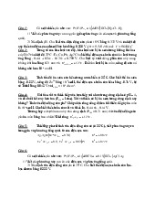 Đề cương môn hóa lý 1- Trường Đại học bách khoa - Đại học đà nẵng.