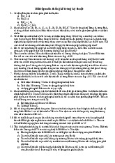 Bài tập Thống kê xác suất tổng hợp - Kỹ thuật công trình môn Xác suất thống kê | Trường Đại học Thủy Lợi