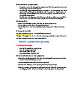 Quản trị học - Lecture Notes 2: Tại sao cần học Quản trị?