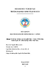 Tiểu luận môn Kinh tế chính trị Mac Lênin  - trường đại học kinh tế Quốc dân