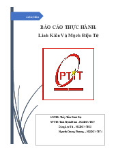 Báo cáo thực hành môn Linh kiện và mạch điện tử | Học viện Công Nghệ Bưu Chính Viễn Thông