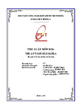 Tiểu luận Thuật toán Dijkstra môn Cấu trúc dữ liệu - Giải thuật | Học viện Công Nghệ Bưu Chính Viễn Thông