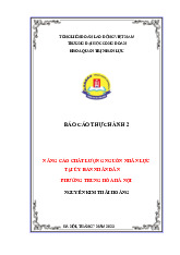 Nâng Cao Chất Lượng Nguồn Nhân Lực | Môn Báo cáo thực hành 2 - Đại học Công Đoàn