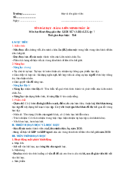 Giáo án Bài 4: Liên minh Châu Âu Địa lý 7 | Kết nối tri thức