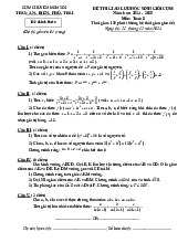 Đề giao lưu HSG Toán 8 năm 2024 – 2025 cụm chuyên môn số 1 Nga Sơn – Thanh Hóa