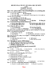 Đề Kiểm Tra Cuối Học Kỳ 1 KHTN 9 Cánh Diều Có Đáp Án Ma Trận Đặc Tả
