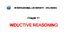Lecture Note 11 - Critical Thinking | Trường Đại học Quốc tế, Đại học Quốc gia Thành phố HCM