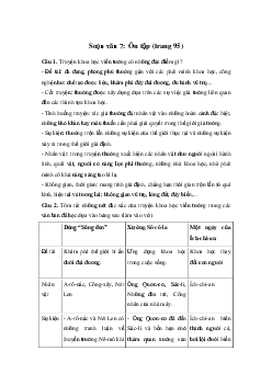 Ôn tập trang 95 | Soạn văn 7 Chân trời sáng tạo