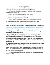 Tự luận kí sinh trùng 2 - Trường đại học Văn Lang