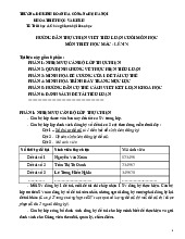 Hướng dẫn thực hiện viết tiểu luận cuối môn học môn Triết học Mác- Lênin  | Trường Đại học Kinh doanh và Công nghệ Hà Nội