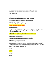 Bài kiểm tra môn hoạch định nhân sự - Quản trị nhân lực | Trường Đại học Lao động - Xã hội