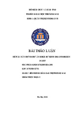 Dự Án Green Mart | Bài thảo luận khởi sự kinh doanh