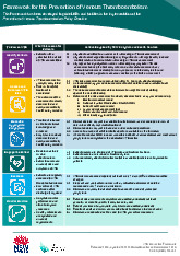 Framework for the Prevention of Venous ThromboembolismThis Framework has been developed to guide LHDs and facilities in the implementation of the Prevention of Venous Thromboembolism Policy Directive