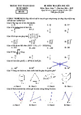 Đề giữa học kì 1 Toán 7 năm 2024 – 2025 trường THCS Thanh Quan – Hà Nội