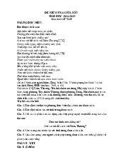 Đề thi giữa học kỳ 1 môn Ngữ Văn lớp 9 năm học 2024 - 2025 - Đề số 4 | Bộ sách Kết nối tri thức