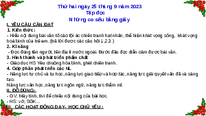 Giáo án điện tử Tiếng Việt 5 Tập đọc Cánh diều: Những co sếu bằng giấy