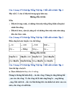 Giải VBT Tiếng Việt lớp 3 Bài 1: Bầu trời trang 4 | Kết nối tri thức