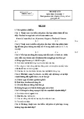 Đề thi học kỳ 1 môn Tin học lớp 7 năm học 2024 - 2025 - Đề số 3 | Bộ sách Cánh diều
