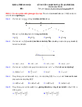 Bộ đề thi thử tốt nghiệp THPT 2025 môn Toán bám sát đề minh họa - Số 5 (có đáp án)