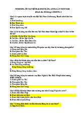 100 câu ôn tập Lịch sử Đảng-Trường đại học Văn Lang