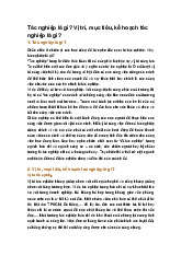 Tác nghiệp là gì? Vị trí, mục tiêu, kế hoạch tác nghiệp là gì?