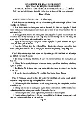 TOP 120 câu thi trắc nghiệm máy môn Tư tưởng  Hồ Chí Minh  | Trường Đại học Kinh doanh và Công nghệ Hà Nội