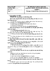 Đề thi học kỳ 1 môn Hoạt động trải nghiệm lớp 7 năm học 2024 - 2025 - Đề số 2 | Bộ sách Cánh diều