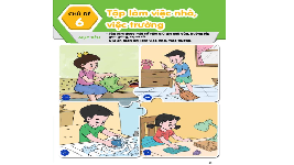 Giáo án điện tử Hoạt động trải nghiệm 1 chủ đề 6 Vì sự bình đẳng: Tập làm việc nhà, việc trường