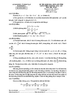 Đề thi chọn học sinh giỏi tỉnh môn Toán 10 năm học 2016 – 2017 sở GD và ĐT Hải Dương