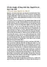 Kể câu chuyện về lòng nhân hậu - Người ăn xin lớp 4 hay nhất