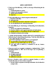 TOP 10 câu hỏi trắc nghiệm ôn tập học phần Franchising | Trường Đại học Quốc tế, Đại học Quốc gia Thành phố Hồ Chí Minh