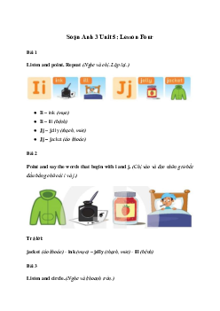 Giải Tiếng Anh lớp 3 Unit 5: Lesson Four | Family and Friends