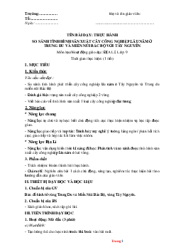 Giáo án địa lí 9 học kỳ 2 công văn 5512