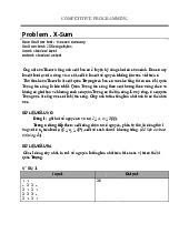 Competitive Programming X-Sum Problem Solution | Môn Hardware/Software Codesign - Đại học Sư phạm Kỹ thuật Thành phố Hồ Chí Minh