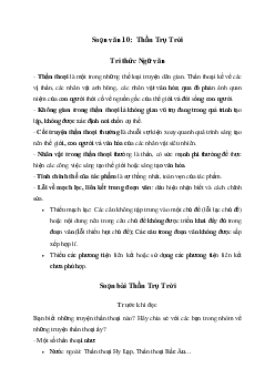 Soạn bài Thần Trụ Trời - Ngữ Văn 10 Chân trời sáng tạo