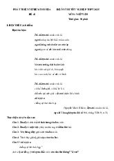 Đề thi thử tốt nghiệp THPT 2025 môn Ngữ văn bám sát đề minh họa - Đề 43