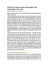 Cấu trúc chung của máy tính bao gồm mấy thành phần? Vẽ sơ đồ