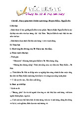 Dàn ý phân tích Chí Khí Anh Hùng (Truyện Kiều) Nguyễn Du - Ngữ Văn 9